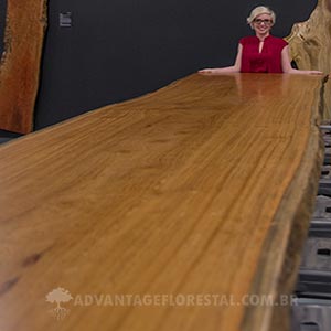 A finished Angelim Pedra Slab make the perfect conference table.