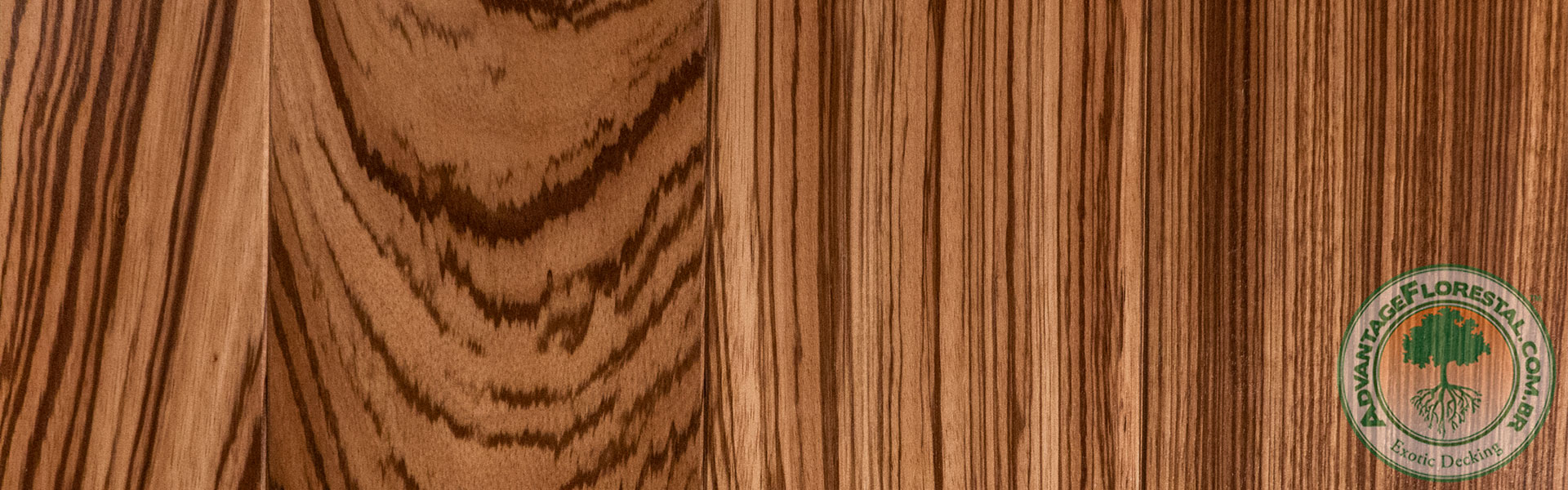 Zebrawood pavimento exótico de madeira dura eco-friendly